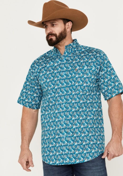ARIAT MNS SW Box SS T-shirt Uomo In Misto Cotone - Leggera Con Grafica Serigrafata - Colore Adobe Heather - 3