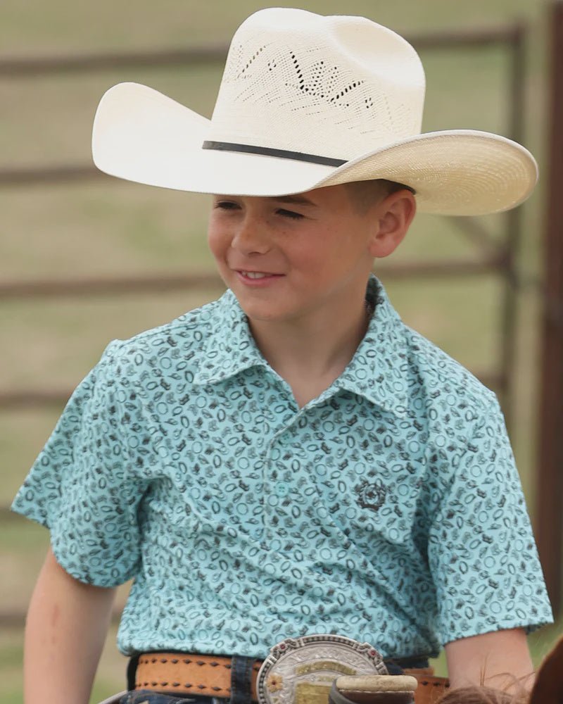 Cinch Boys Polo Blue MTK7600014 - Southern Soule Designs