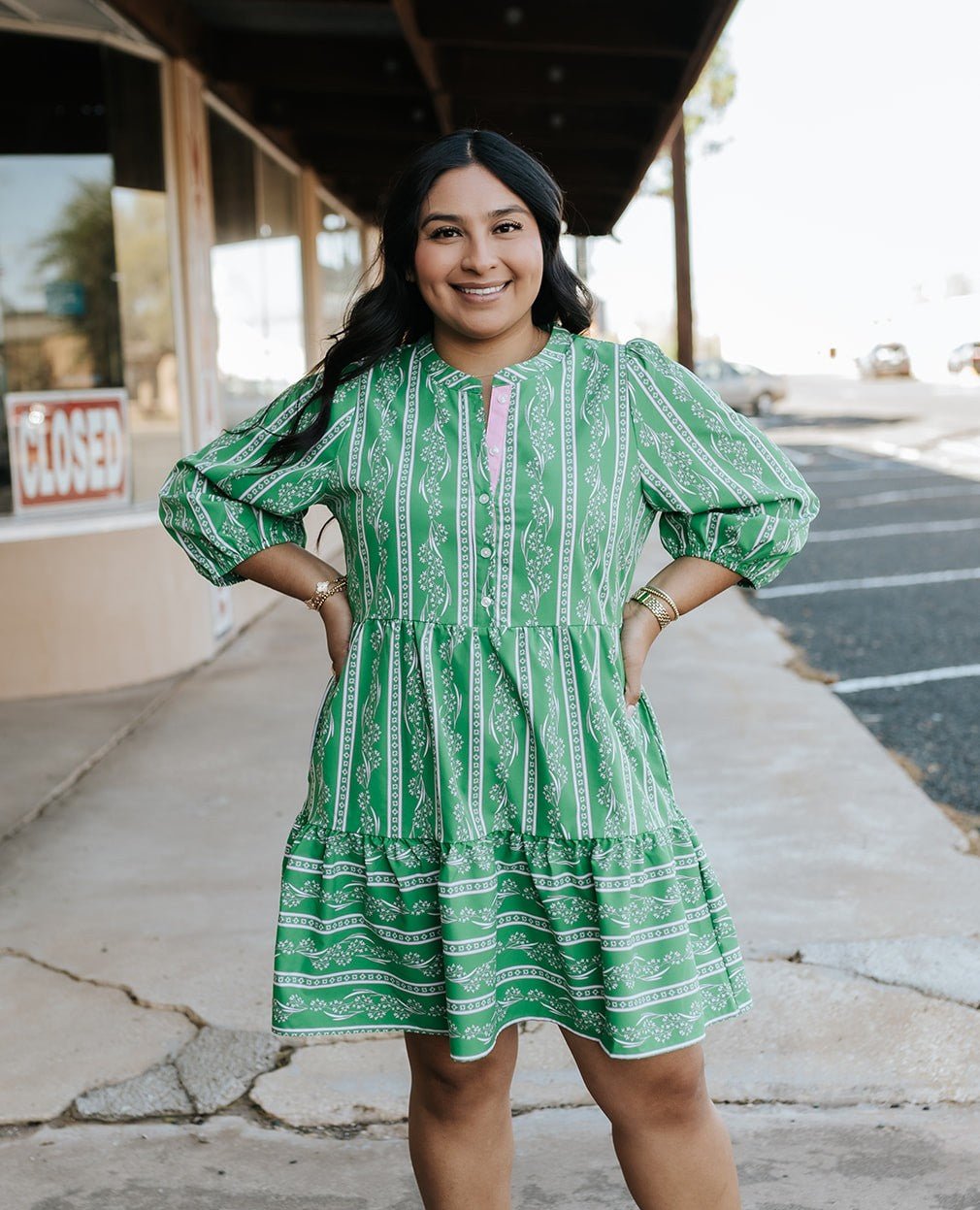 southern mini dresses Riley Dress, Garden Lace Green M Structured Collar Adds Immediate Color:Carbon Grey Flowers Material_MDF Elegant Evening Red Evening