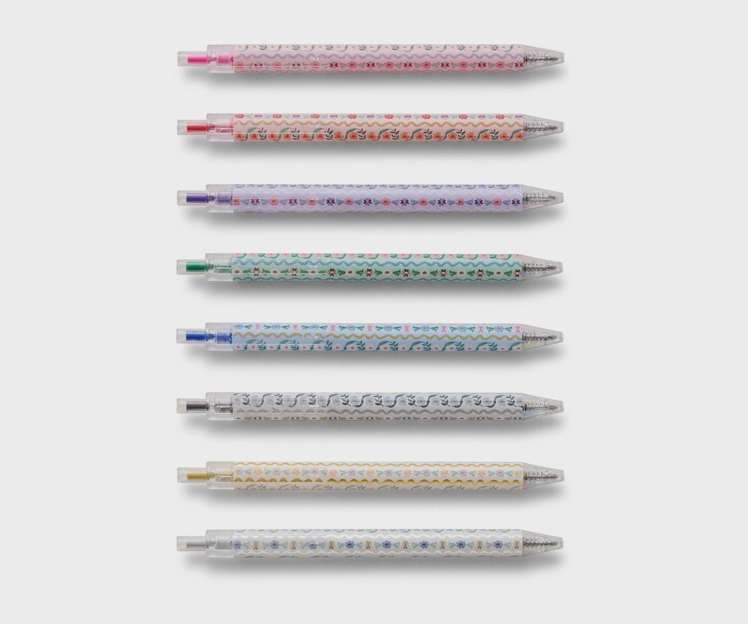 Delphine Gel Pen Set of 8 PAS006