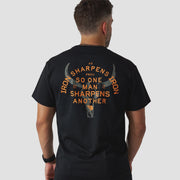 Burlebo Proverbs 27:17 Black Tee