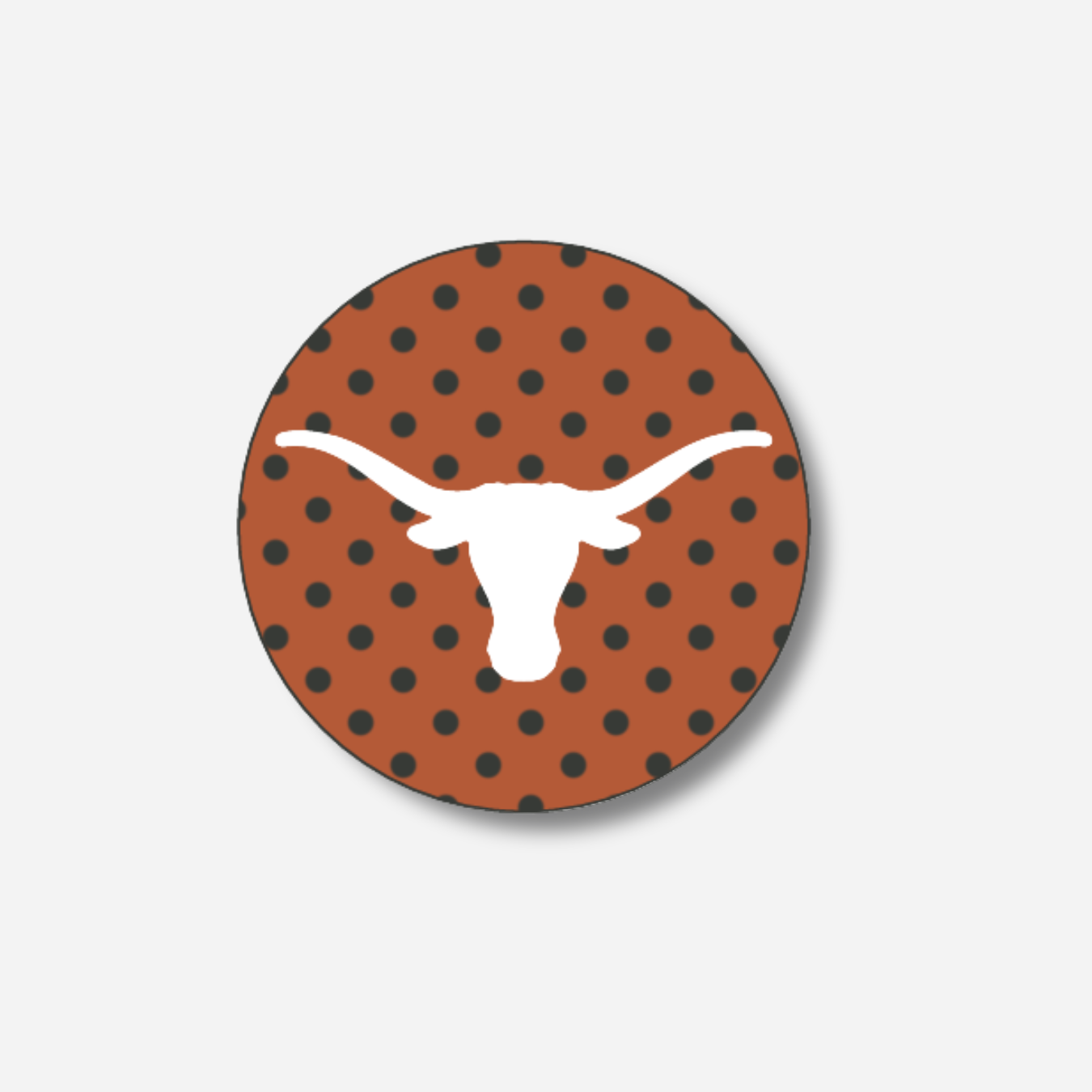 University of Texas Polka Dot Button