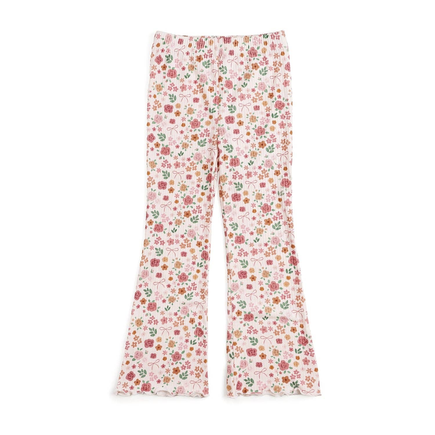 Berry Floral Flare Legging - LG-09