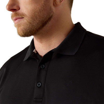 Ariat Men's Tek SS Polo Black 10009062