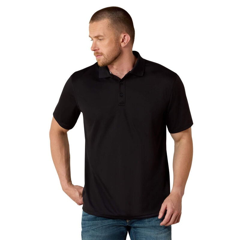Ariat Men's Tek SS Polo Black 10009062