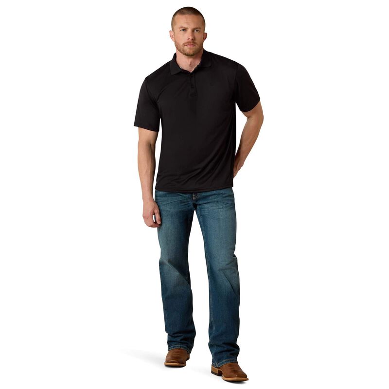 Ariat Men's Tek SS Polo Black 10009062