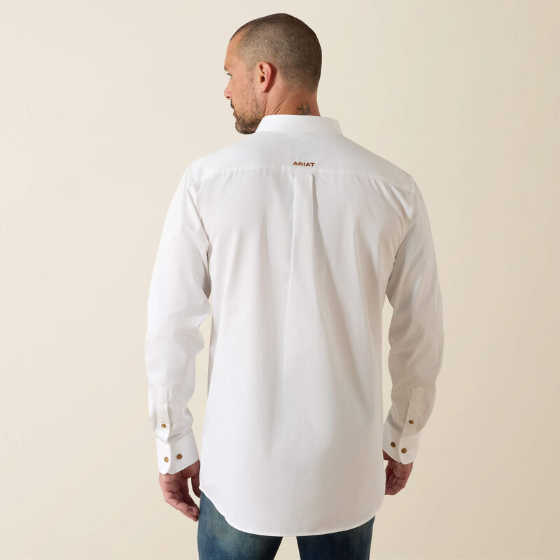 Ariat MNS Solid Twill White Shirt 10000503