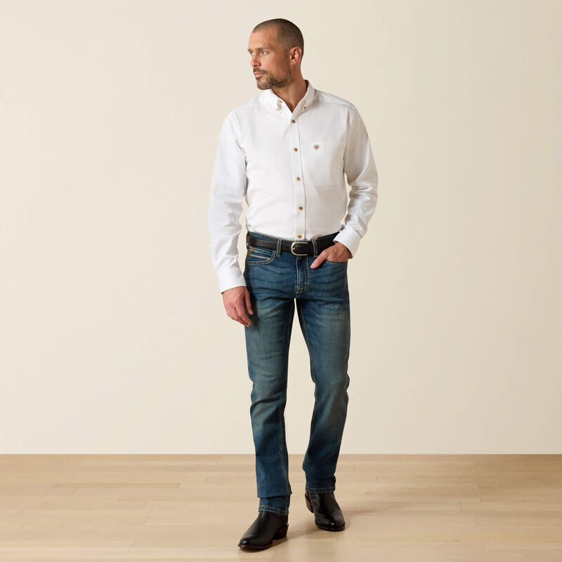 Ariat MNS Solid Twill White Shirt 10000503