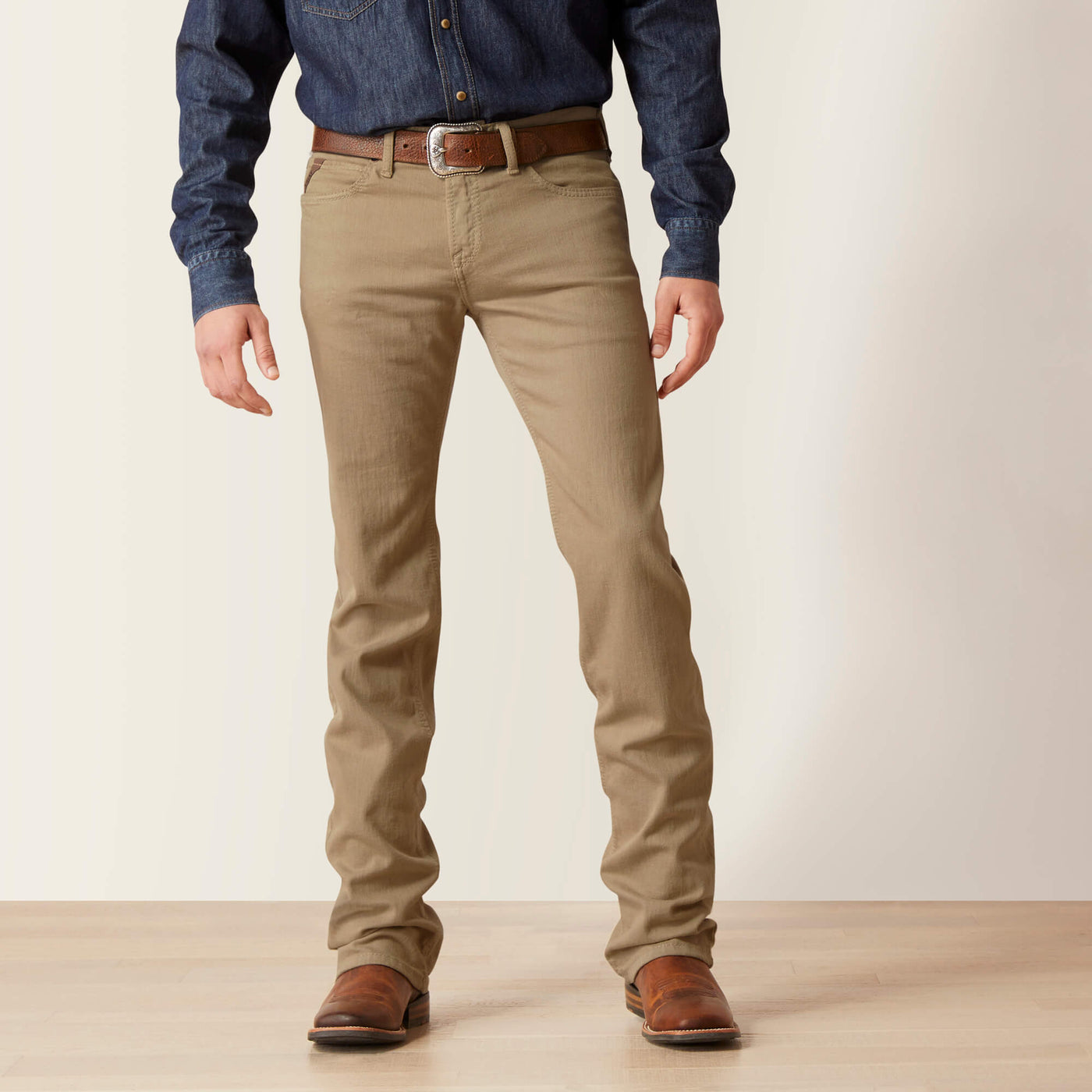 Ariat MNS M7 Grizzly Straight Dark Khaki Southern Soule Designs
