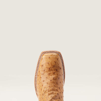 Ariat Broncy Antique Saddle Ostrich Boot