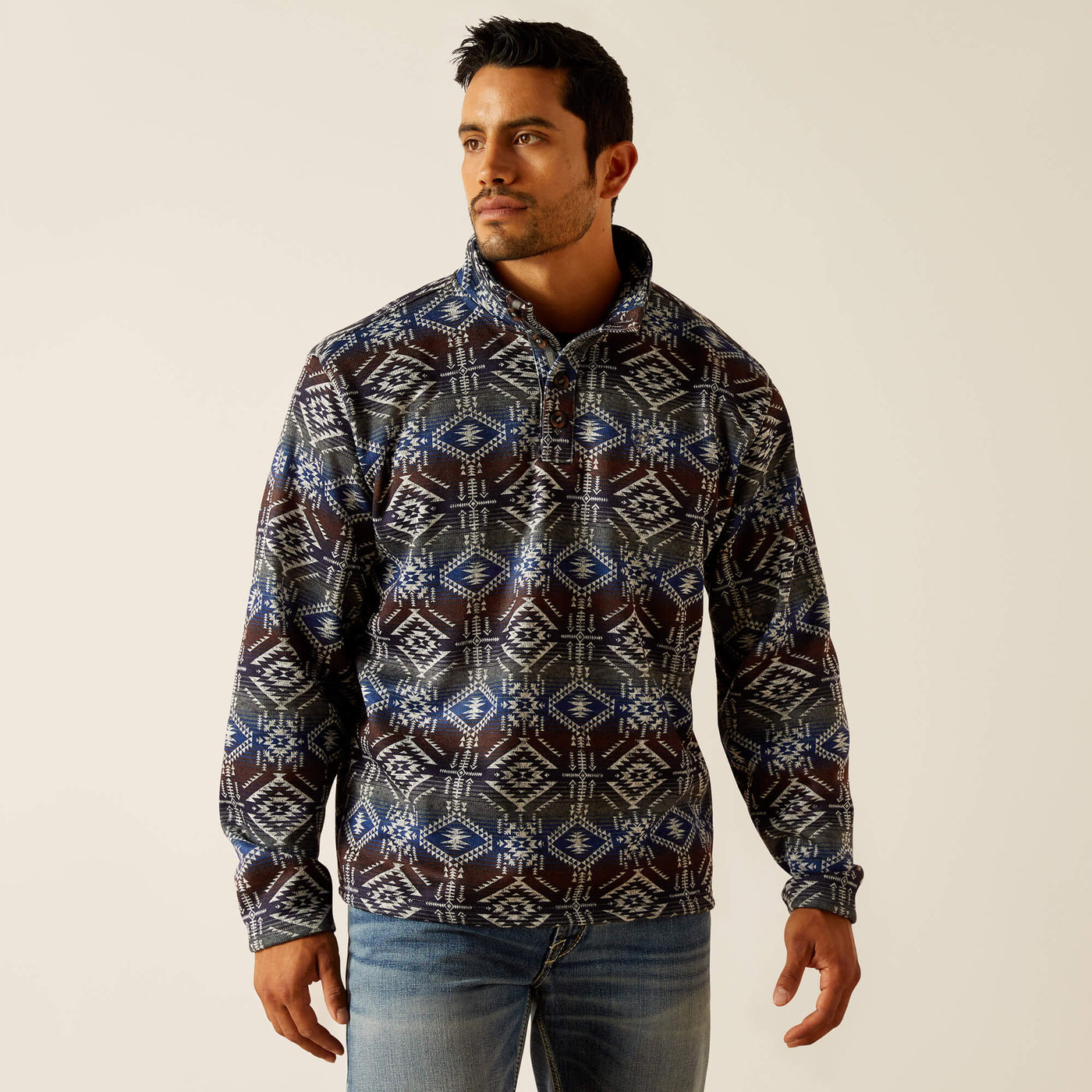 Ariat MNS Wesley Sweater Jetty Gray