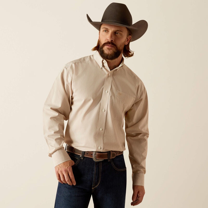 10052377 Wrinkle Free Graysen Classic Fit LS Gold
