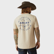10052503 MNS Ariat Stamped Seal Tee Natural - Southern Soule Designs