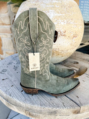 10053792 WMS Jukebox Soft Olive Suede - Southern Soule Designs