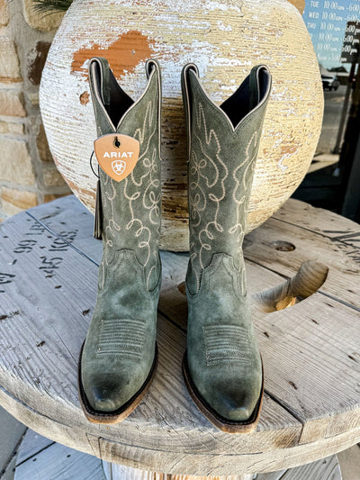 10053792 WMS Jukebox Soft Olive Suede - Southern Soule Designs