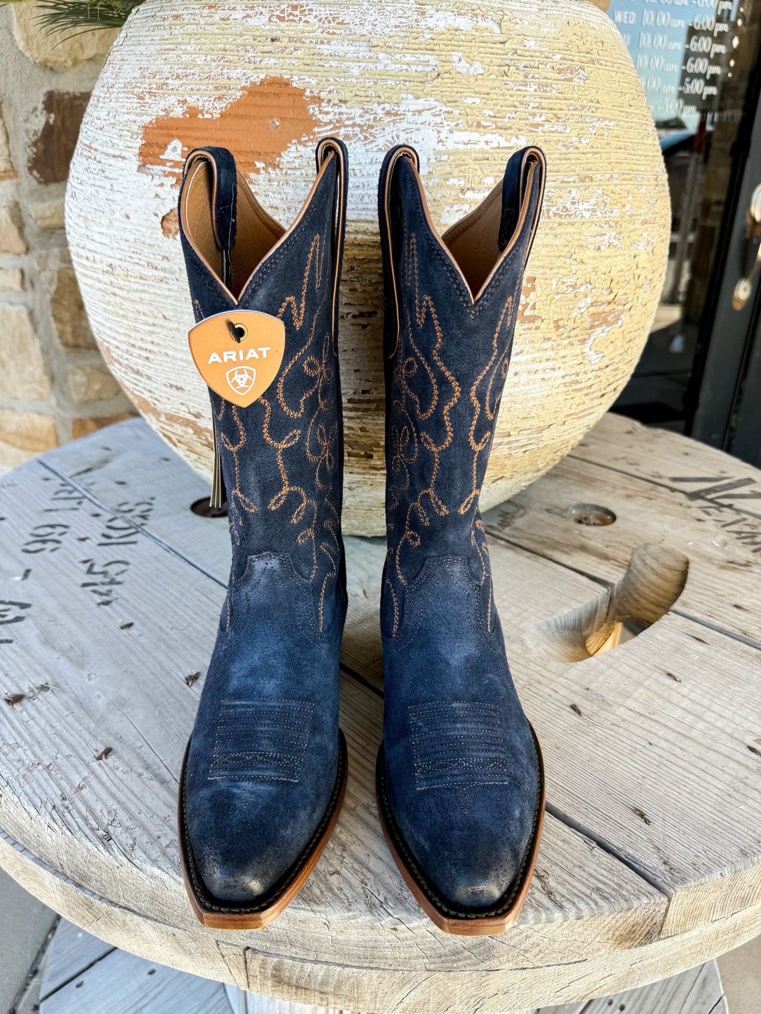 10053793 WMS Jukebox Polo Blue Suede - Southern Soule Designs