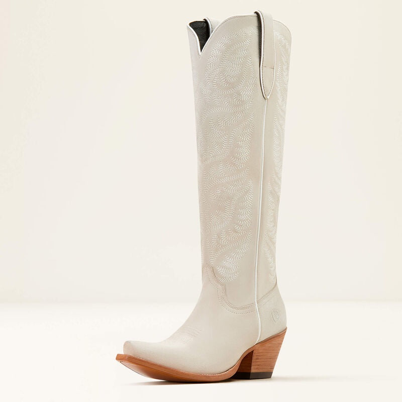 Ariat Women's Laramie StretchFit Western Boot Oyster Suede 10061215