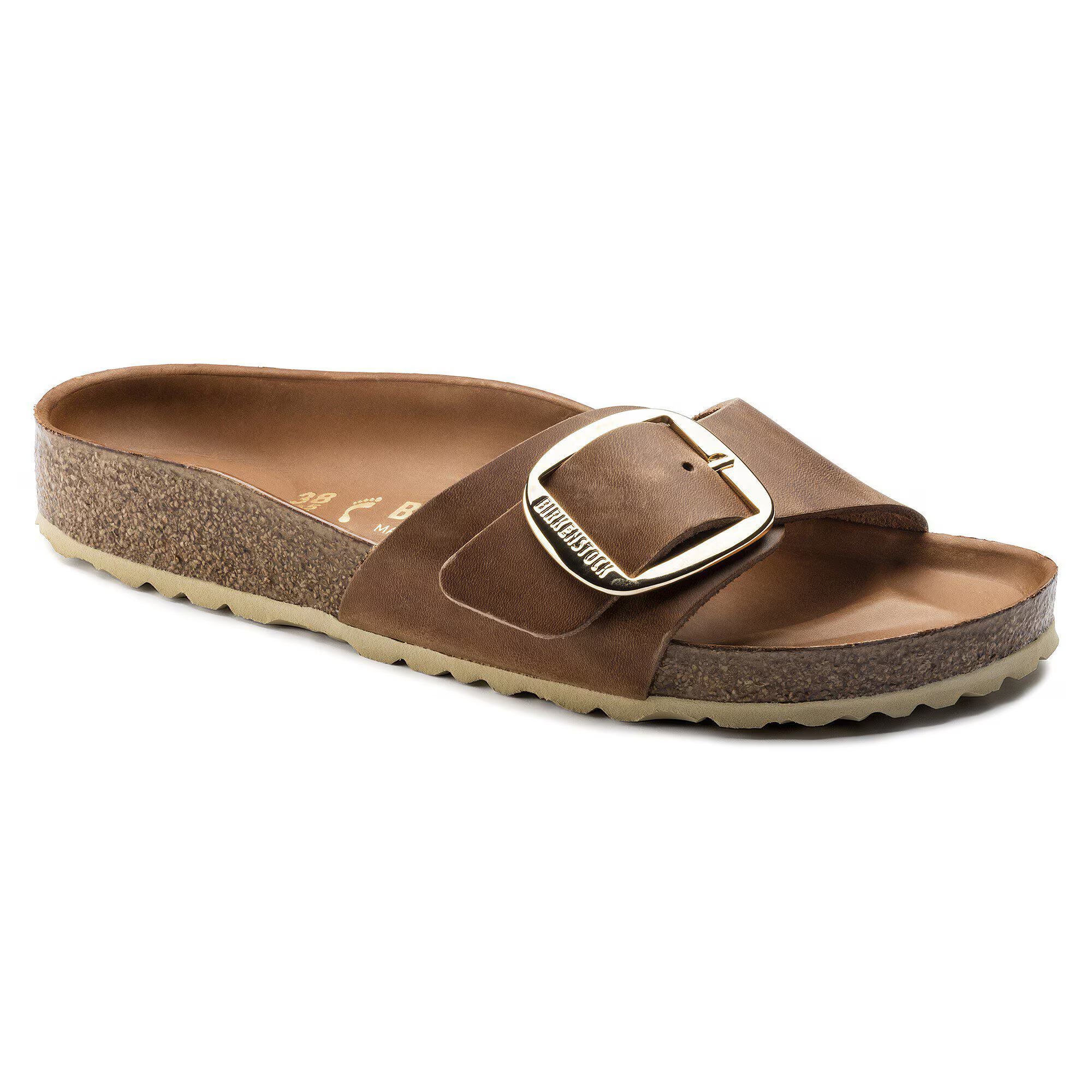 Madrid Big Buckle Cognac Narrow/Medium