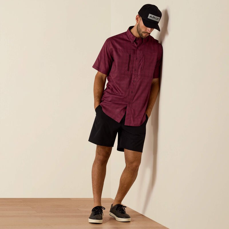 10071055 MNS Printed VentTEK Classic Fit Shirt MAROON BANNER SHORT SLEEVE - Southern Soule Designs