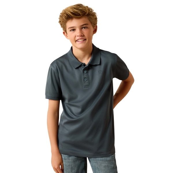 10071423 YTH TEK Polo DARK SLATE SHORT SLEEVE - Southern Soule Designs