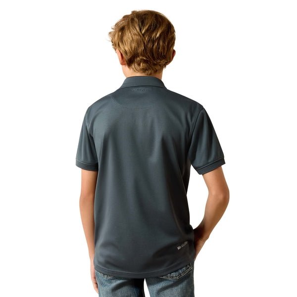 10071423 YTH TEK Polo DARK SLATE SHORT SLEEVE - Southern Soule Designs