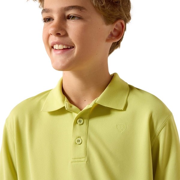 10071424 YTH TEK Polo LIME SHERBERT SHORT SLEEVE - Southern Soule Designs