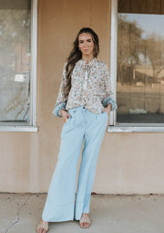 10071640 WMS Aylin Pants INDIGO TENCEL - Southern Soule Designs