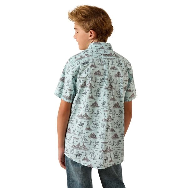 10071677 YTH Pratt Shirt BLUE GLOW SHORT SLEEVE - Southern Soule Designs