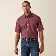 10071729 MNS Pippin Classic Fit Shirt MAROON BANNER GEO PRINT SHORT SLEEVE - Southern Soule Designs