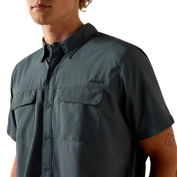 10071761 MNS VentTEK Outbound Fitted Shirt DARK SLATE SHORT SLEEVE - Southern Soule Designs