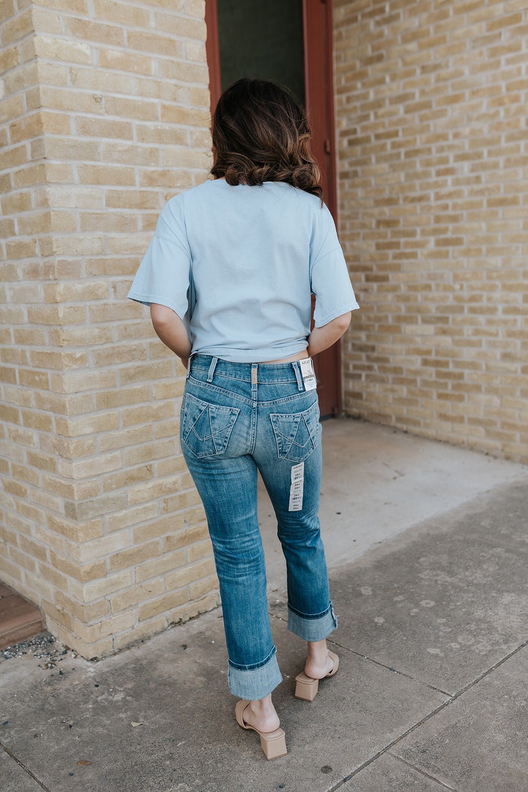 10072962 WMS Perfect Rise Silvie Straight Leg Crop Jeans GLENWOOD - Southern Soule Designs