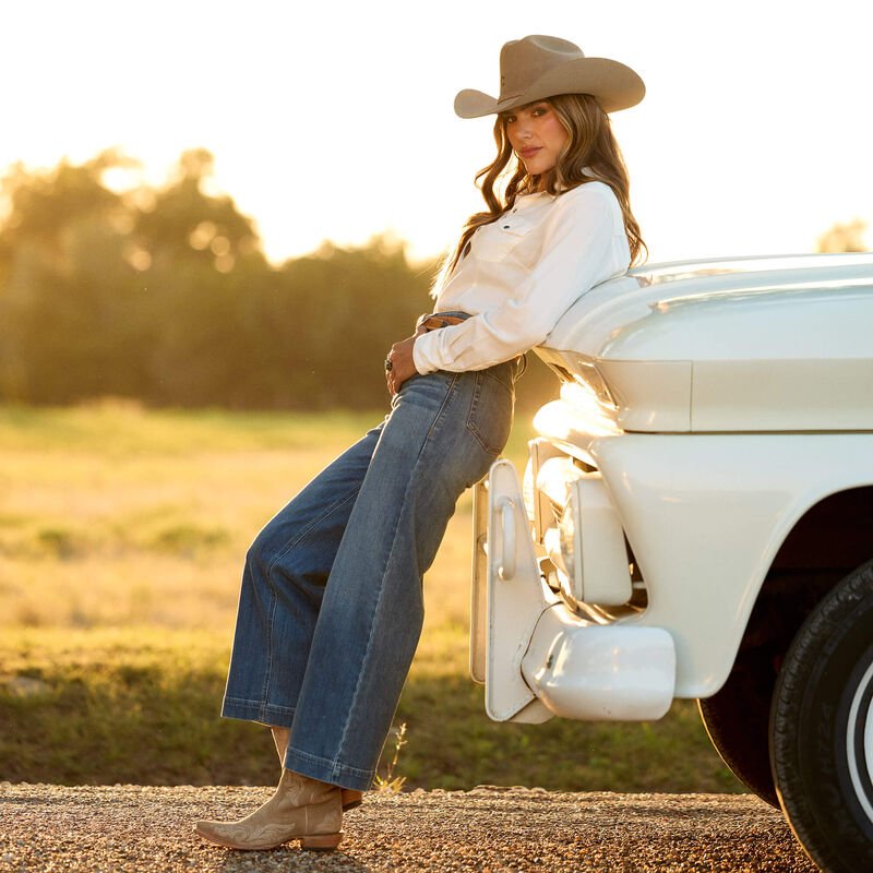 10072963 WMS Perfect Rise Jazmine Wide Leg Crop Jeans ALBUQUERQUE - Southern Soule Designs