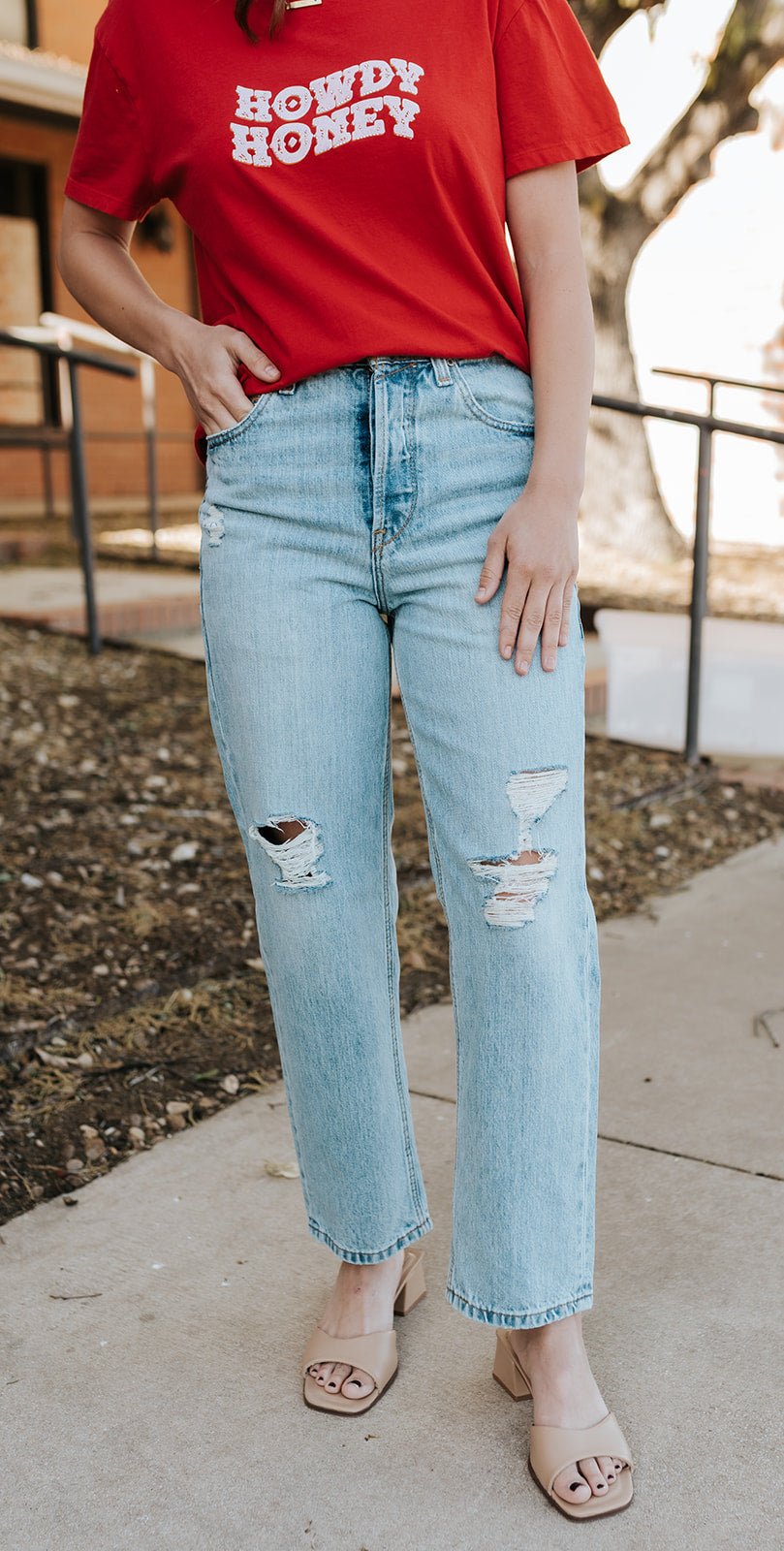 10072967 WMS Ultra High Rise Tomboy Relaxed Straight Leg Jeans SARATOGA - Southern Soule Designs