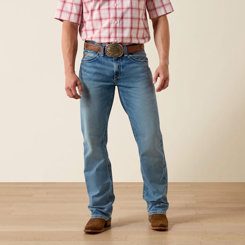 10073109 MNS M2 Traditional Relaxed Rory Boot Cut Jeans FLYNN WASH - Southern Soule Designs