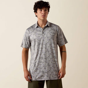 Ariat Men's All Over Sky Rocket Camo Polo 10073436