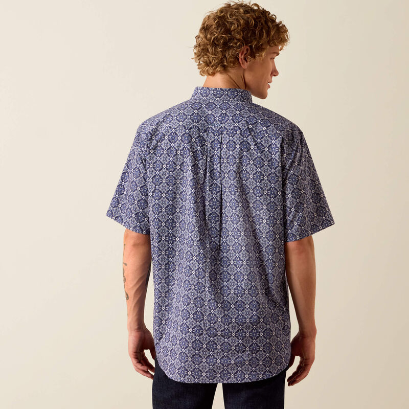 Ariat Men's Bill Evening Blue Medallion Print Classic Shirt 10073524