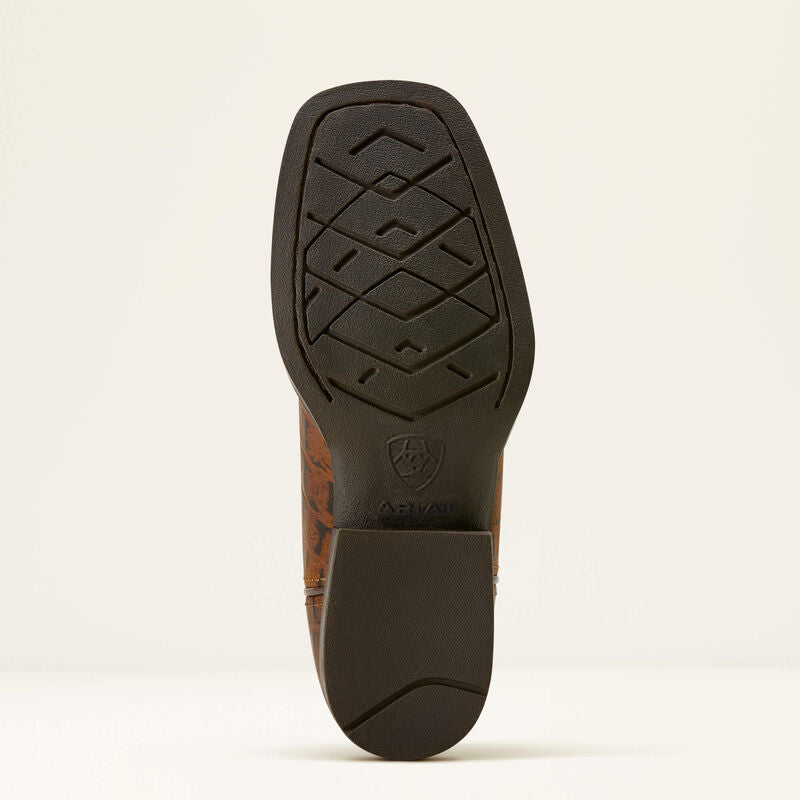 Ariat Youth Knox Western Navy/ Brown Croc Print 10074192