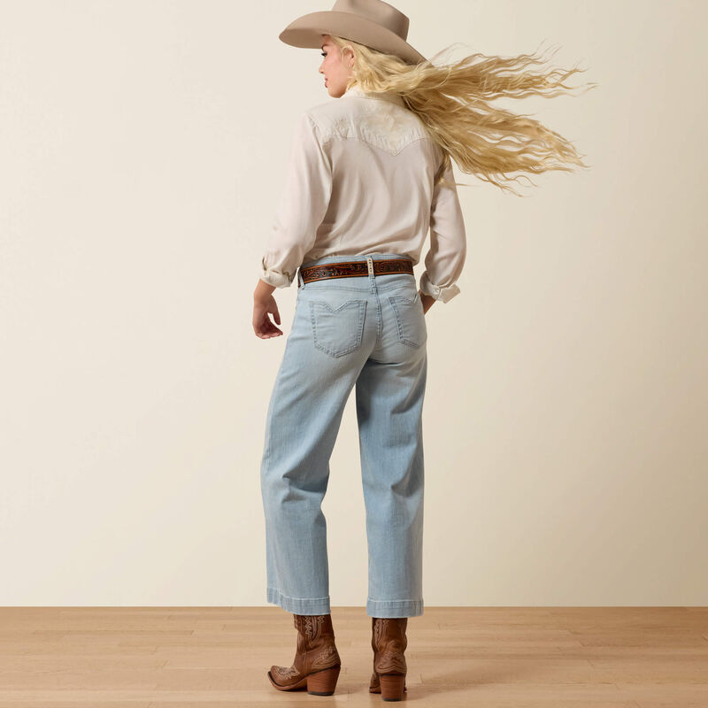 Ariat Women's Claremont Wide Leg Crop Jeans 10074787