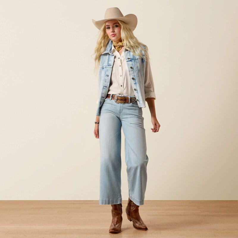 Ariat Women's Claremont Wide Leg Crop Jeans 10074787