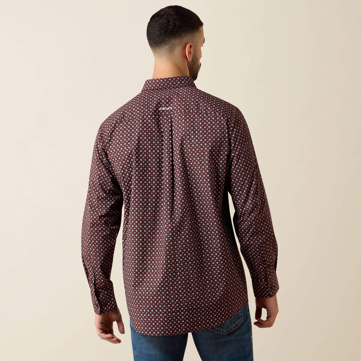 Ariat Men's Contstantine Classic Fit Shirt Fudge Medallion Print 10079623