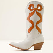 Ariat Beaux J Toe Western Boot Pearl/Zesty Orange- 10080313