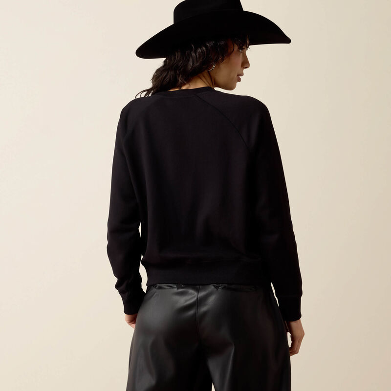 Ariat Women's Black Crew Sweatshirt 10080692