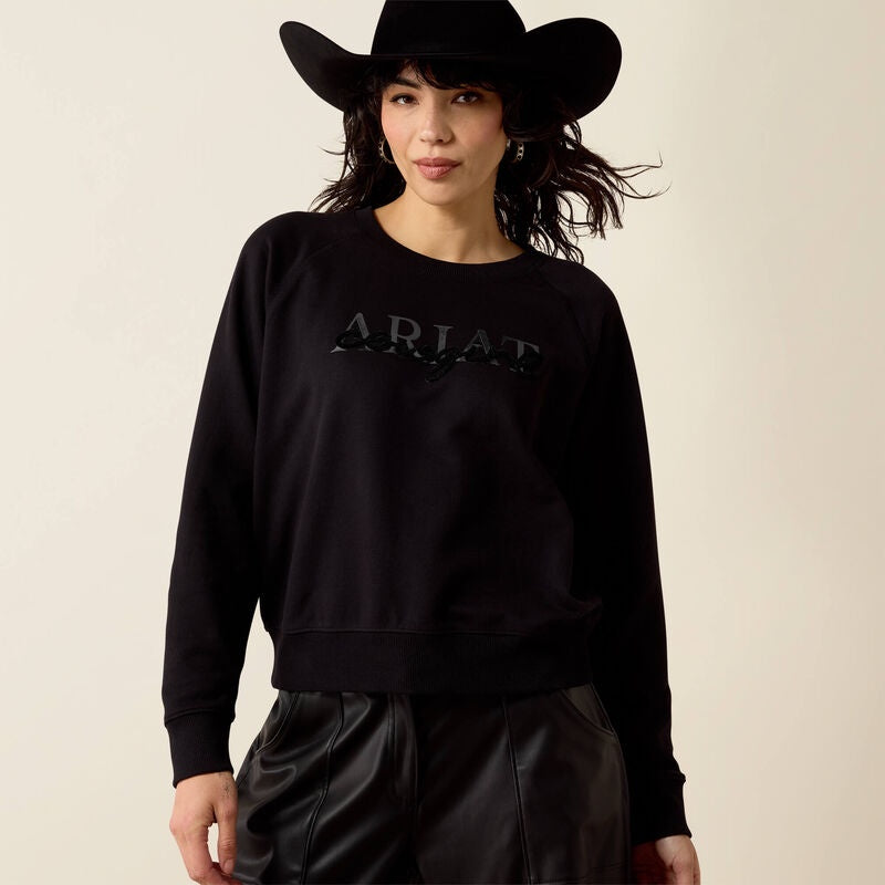 Ariat Women's Black Crew Sweatshirt 10080692