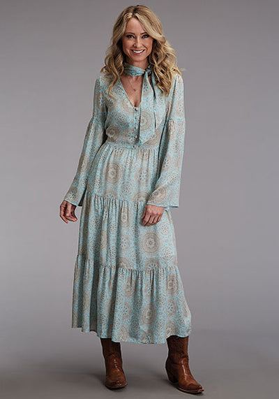 Stetson WMS LS Mandala Print Dress