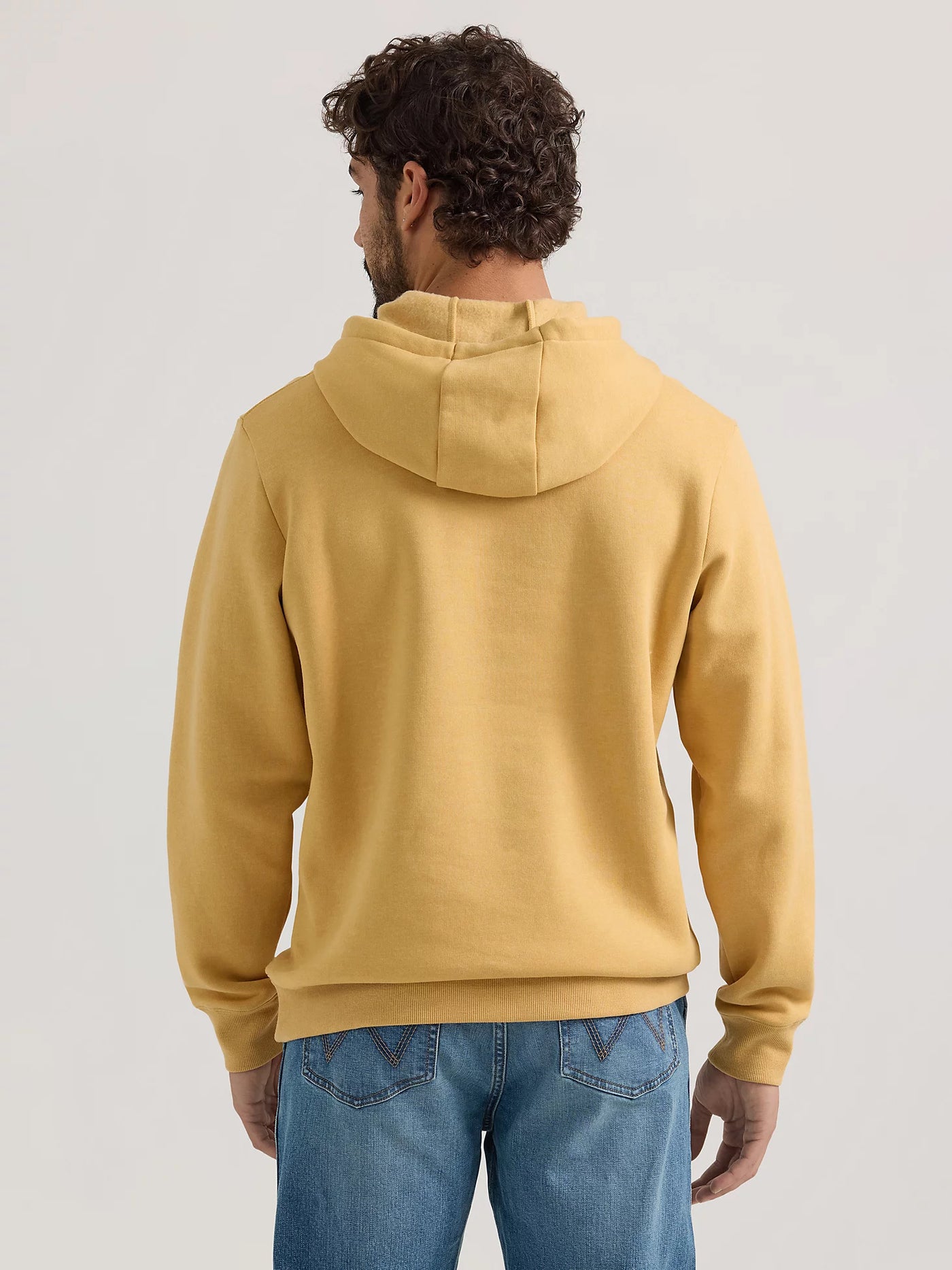 112350083 MNS WRG Pale Gold Front Animal Logo Pullover Hoodie