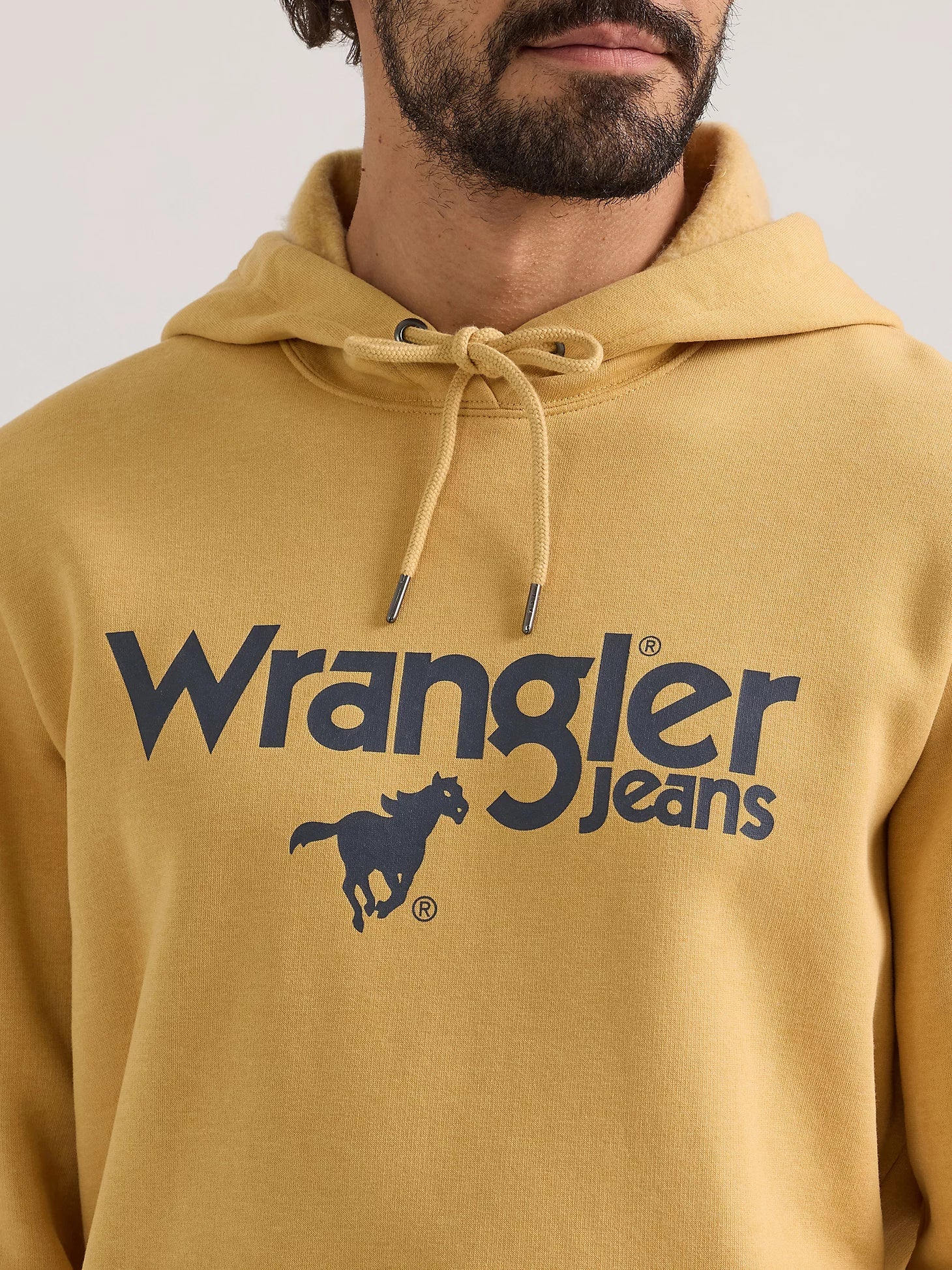 112350083 MNS WRG Pale Gold Front Animal Logo Pullover Hoodie - Southern Soule Designs