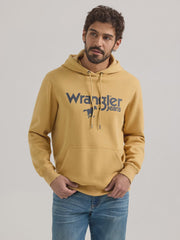 112350083 MNS WRG Pale Gold Front Animal Logo Pullover Hoodie - Southern Soule Designs