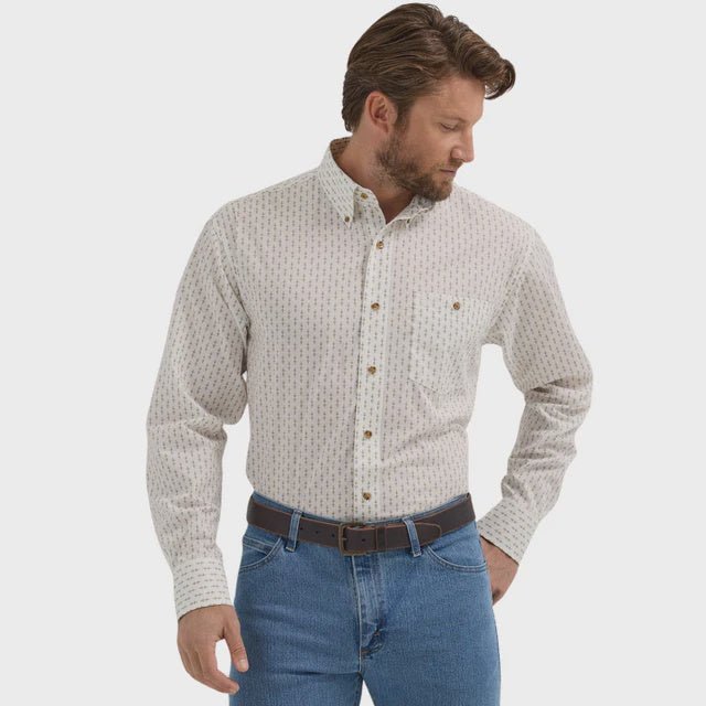 112352417 Cream LS Geo Print - Southern Soule Designs