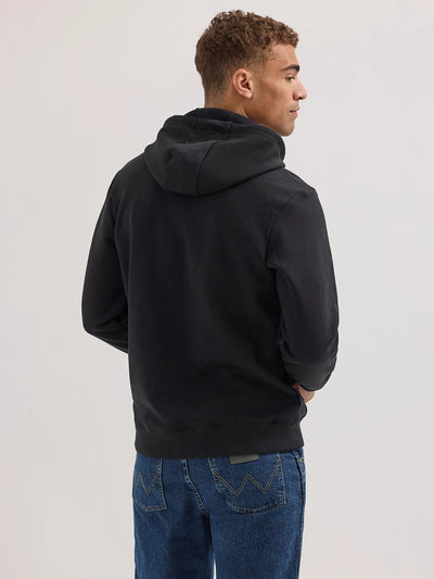 Wrangler Logo Arm Hit Pullover Hoodie Jet Black 112354228