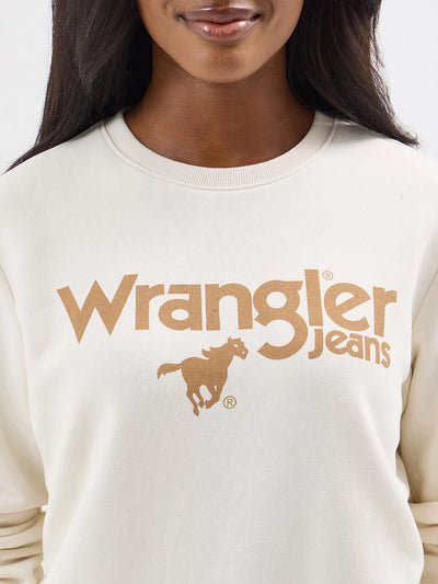 Wrangler Crew Pullover Whisper White 112354459